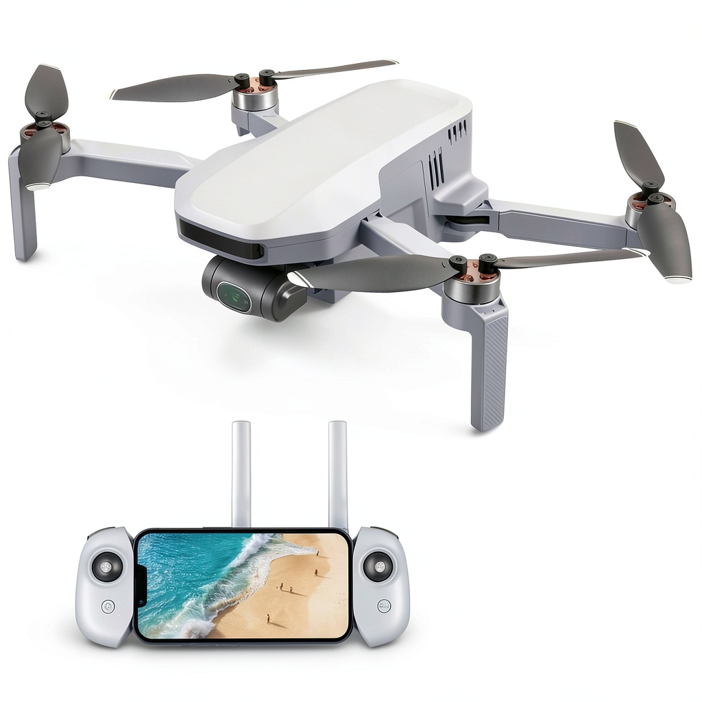 Potensic ATOM drone in flight capturing 4K aerial footage