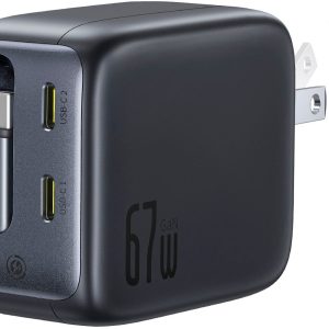 BPS 3 Port Fast Charger AI Power Foldable Travel Adapter-0