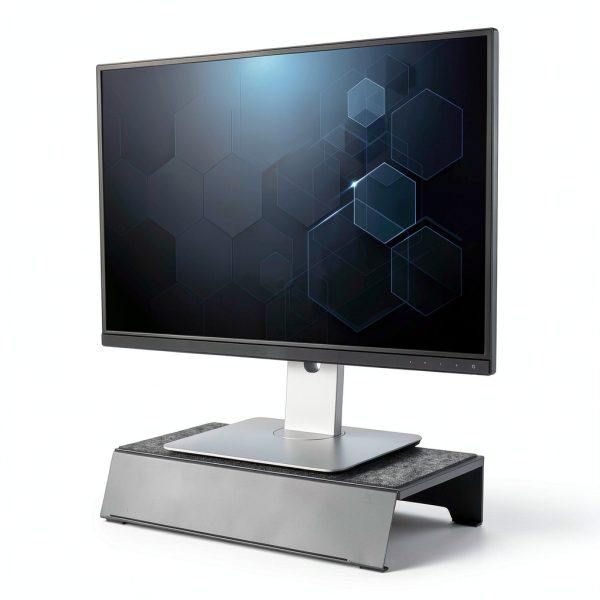 TechStyle Steel Monitor Stand Plus Ergonomic Durable Storage-3