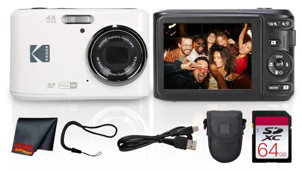 Kodak PIXPRO FZ45 Digital Camera Bundle 4x Zoom Full HD-0