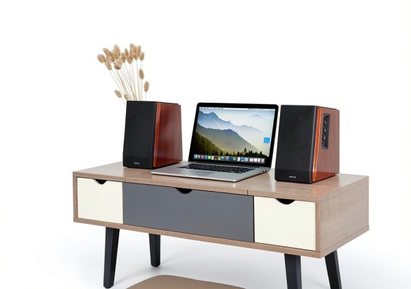 bookshelf with doors