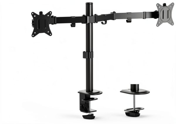 ACGAM Dual Monitor Arm Steel Mount VESA 100x75 Ergonomic-1