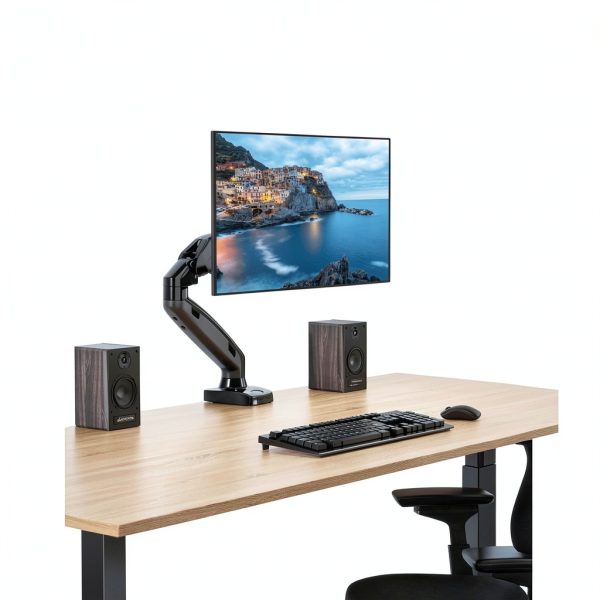 Pavo Monitor Arm Gas Spring Desk Mount VESA 75x75-12