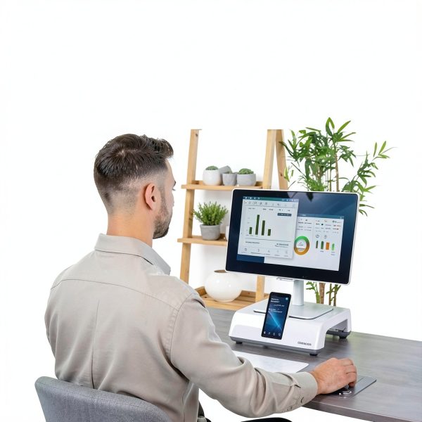 Fellowes Breyta Monitor Stand Ergonomic Adjustable White-1