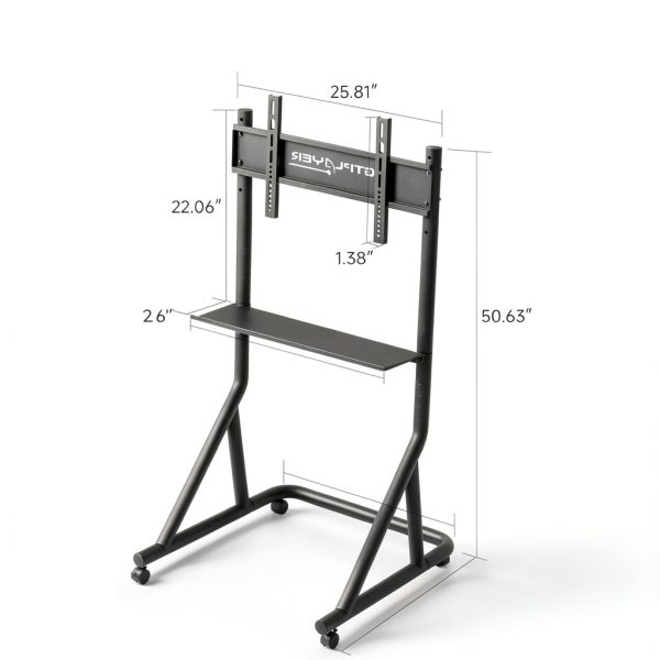 Pavo Monitor Stand Adjustable Height Mobile Gaming TV Mount-9