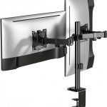 ACGAM Dual Monitor Arm Steel Mount VESA 100x75 Ergonomic-0