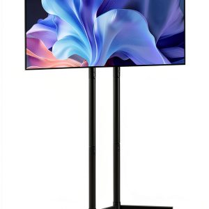 Pavo Universal Rolling TV Stand Steel Mobile Mount-0