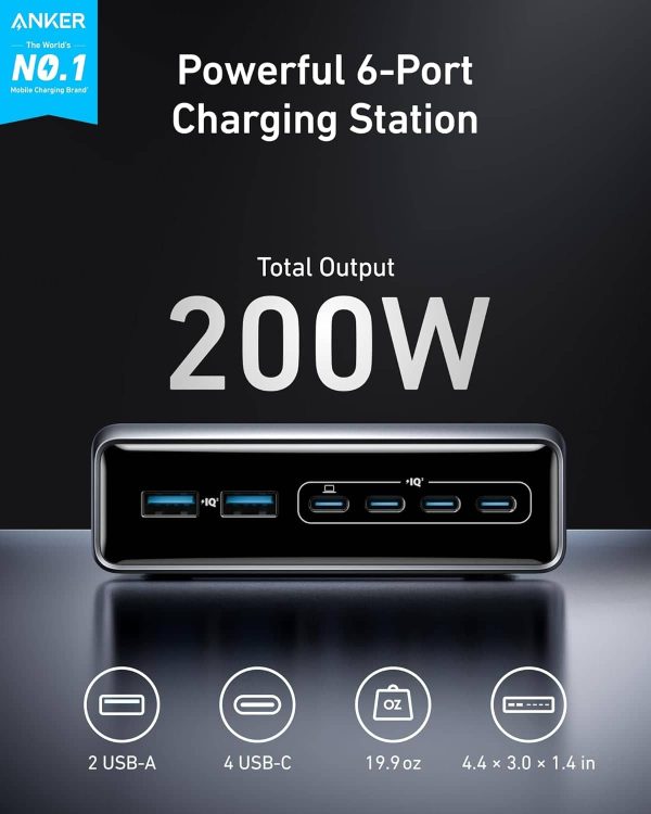 Anker Prime 200W GaN Charging Station 6 Port Fast Charger-1