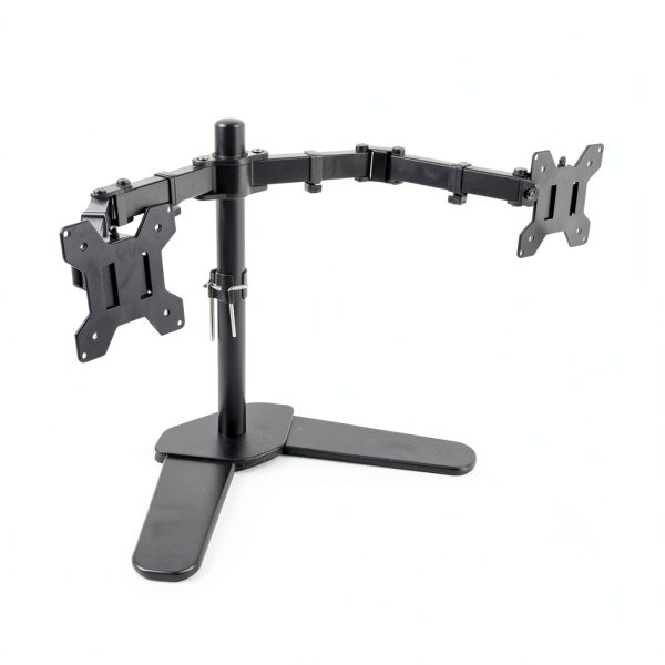 Cables Direct Dual Monitor Stand Heavy Duty Freestanding-0