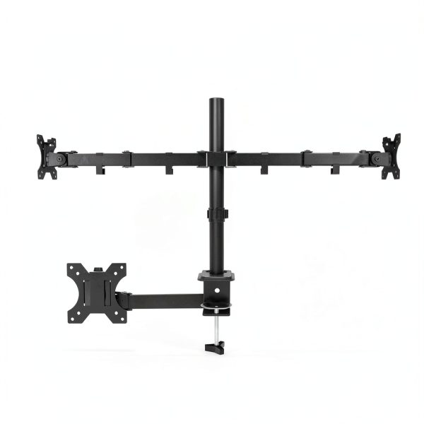 Dual Monitor Arm Heavy Duty Steel Desk Mount for 32 Inch-1