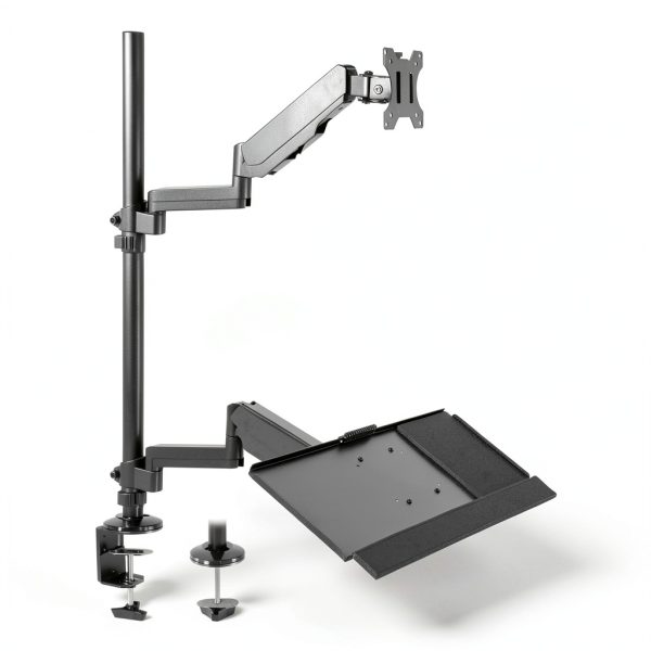 Pavo Sit Stand Monitor Mount Height Adjustable Ergonomic-7