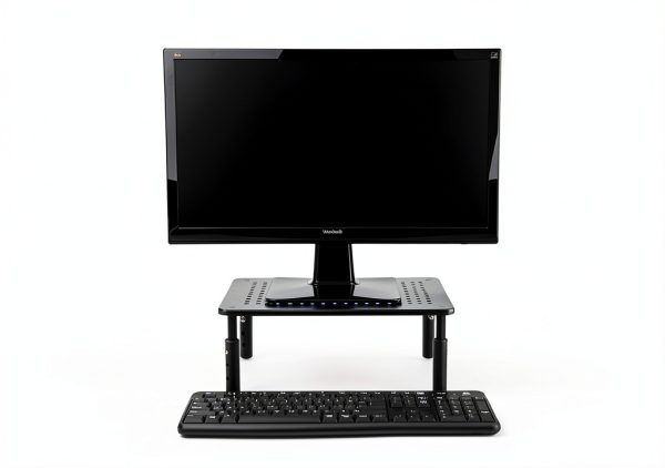 Mind Reader Iron Monitor Stand Ventilated Metal Riser-5