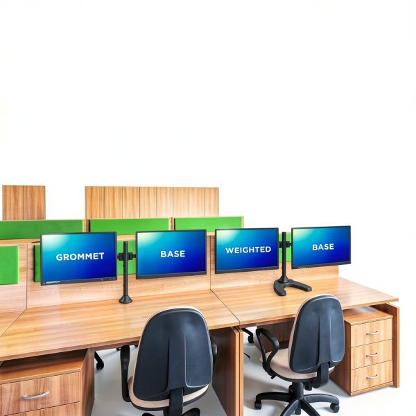 Mount-It Dual Monitor Stand Articulating Steel Desk Mount-2