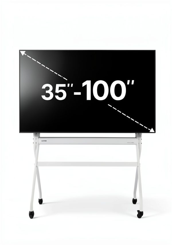 Pavo Universal Rolling TV Stand Steel Mobile Mount Home-1