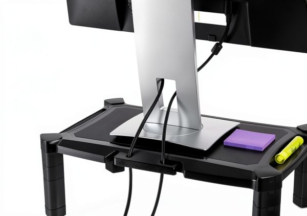 Adjustable Monitor Stand Ergonomic Desk Riser with Storage-5