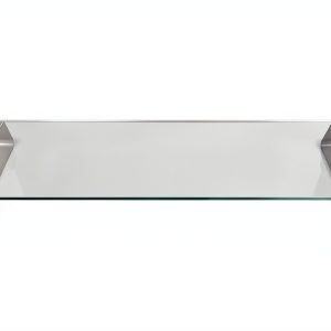 Mount-It Monitor Stand Aluminum Glass Ergonomic Desk Riser-0
