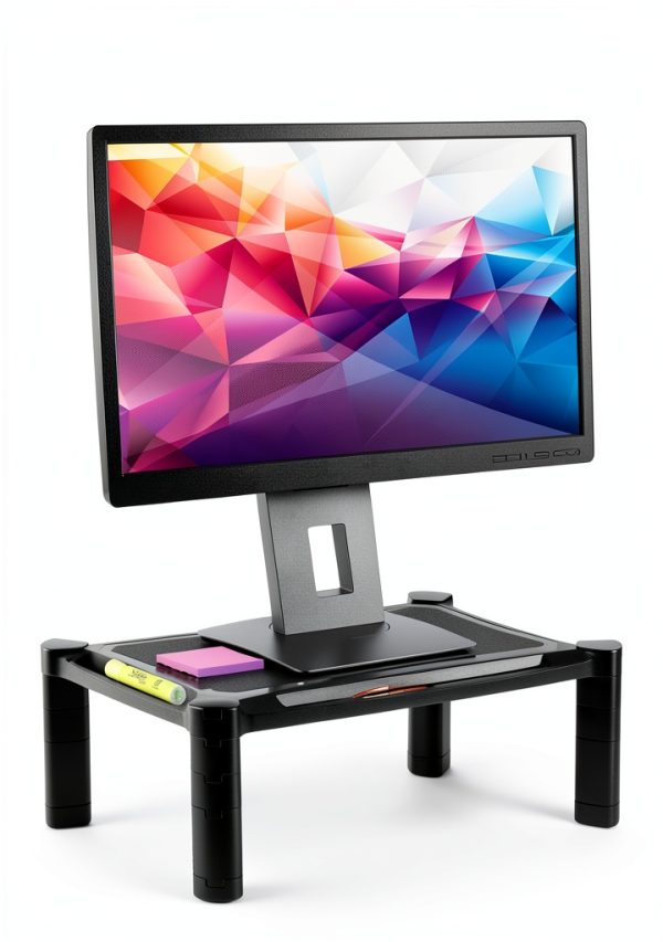 Adjustable Monitor Stand Ergonomic Desk Riser with Storage-12