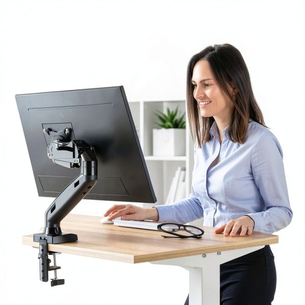 Pavo Monitor Arm Gas Spring Desk Mount VESA 75x75-7