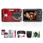 Kodak Pixpro FZ45 Digital Camera Red Bundle Accessories-0