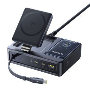 Baseus 140W Desktop Charger GaN 5 Ports Wireless Charging-0