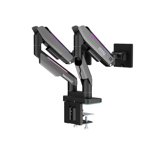 MSI MPG MT201DR Dual Monitor Stand RGB Heavy Duty-0