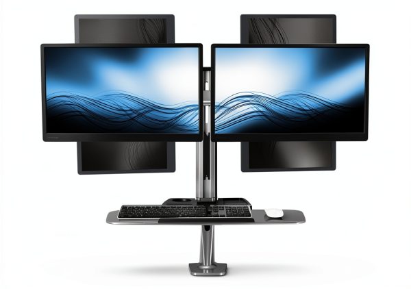 Pavo Dual Monitor Stand Up Desk Converter Ergonomic-7