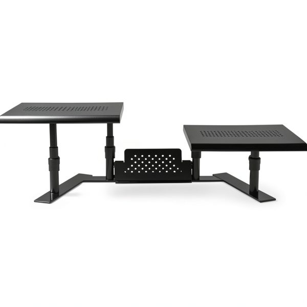 Allsop ErgoTwin Dual Monitor Stand Adjustable Height Metal-7