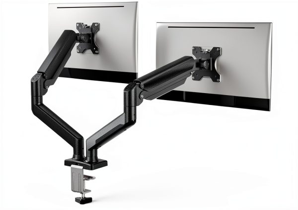 Pavo Dual Monitor Stand Height Adjustable Ergonomic Desk-0