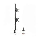 MI-1768 Vertical Dual Monitor Stand Space Saving Full Motion-0