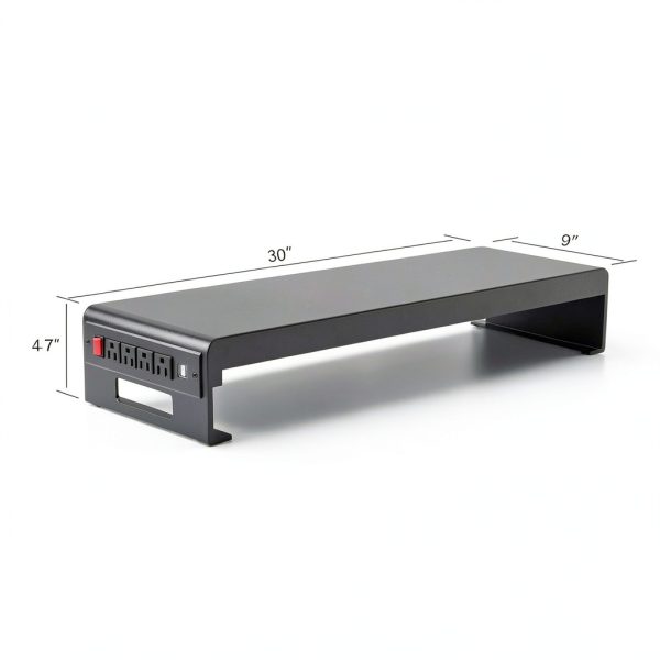 Rocelco DMS Dual Monitor Stand Steel Ergonomic Riser-3