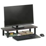 Furinno Monitor Stand Riser Soft Edge Desk Fit Home Office-0