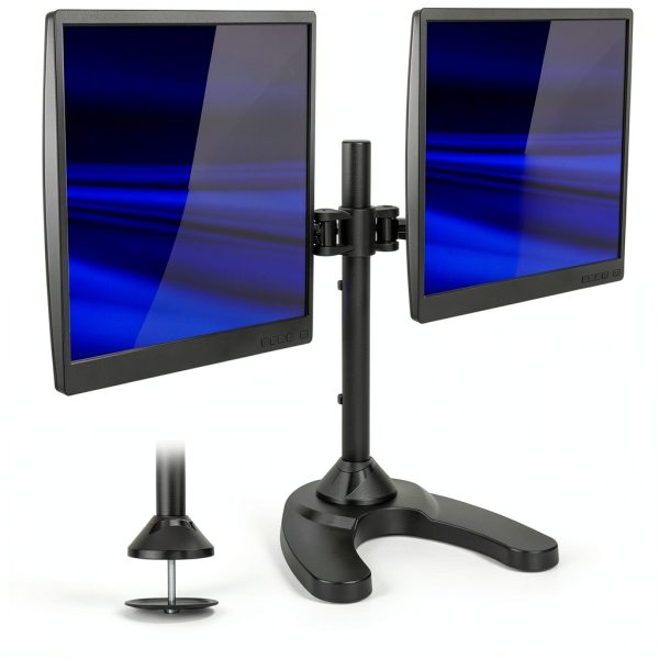 Mount-It Dual Monitor Stand Articulating Steel Desk Mount-3