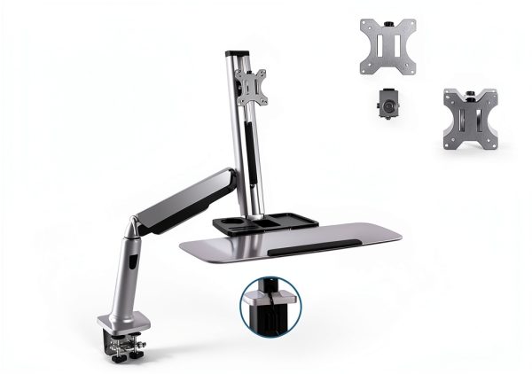 Pavo Height Adjustable Workstation Gas Spring Arm Ergonomic-2