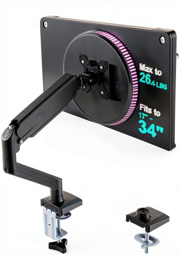 Pavo Monitor Arm Full Adjustable Ergonomic Desk Mount-0