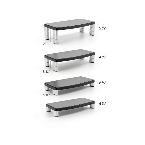 3M Adjustable Monitor Stand Ergonomic Height Stacking-7