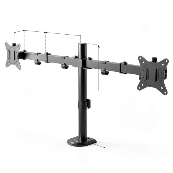 ACGAM Dual Monitor Arm Steel Mount VESA Desk Clamp-4