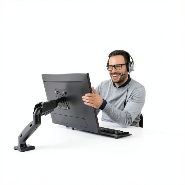 Pavo Monitor Arm Gas Spring Desk Mount VESA 75x75-5