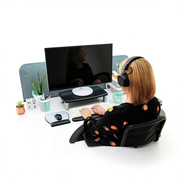 3M Adjustable Monitor Stand Ergonomic Height Stacking-2