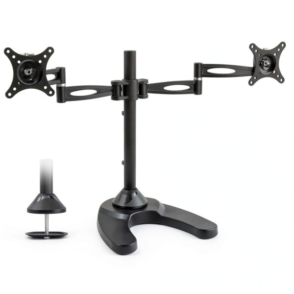 Mount-It Dual Monitor Stand Articulating Steel Desk Mount-0