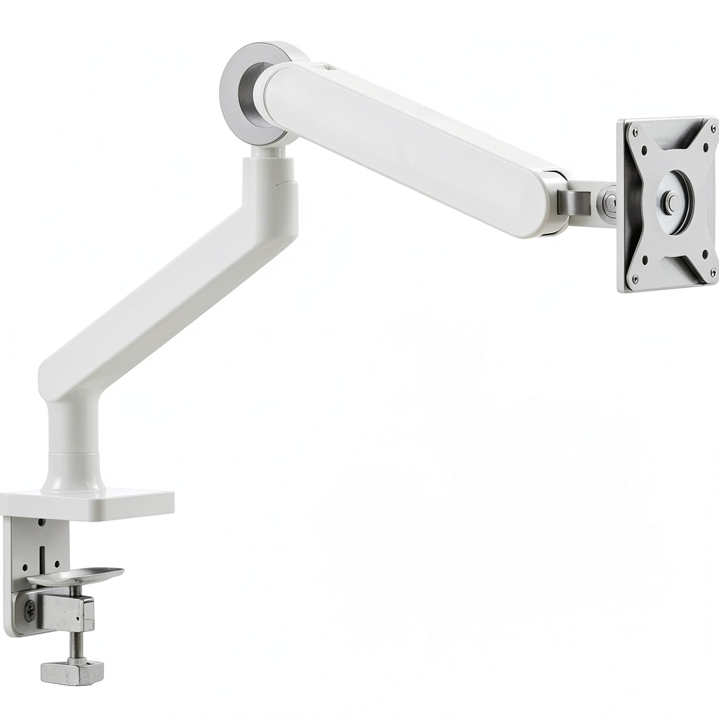 Alogic Glide Monitor Arm adjusted for optimal viewing angle