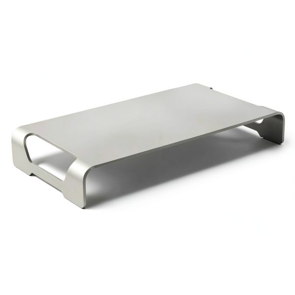 Aluminum Monitor Stand Ergonomic Riser Desk Storage-0