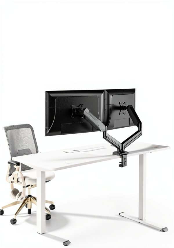 Pavo Dual Monitor Arm Full Motion Ergonomic Desk Mount-1
