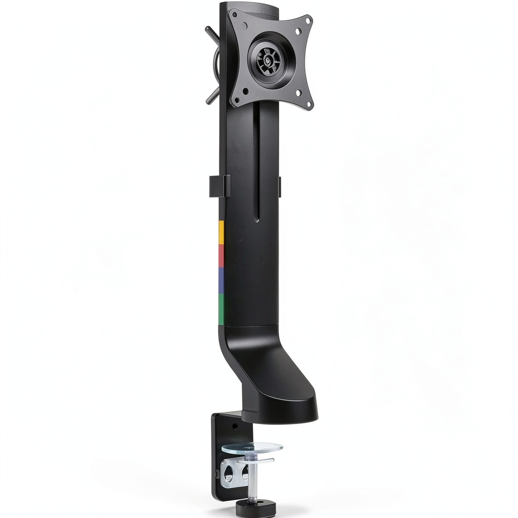 Kensington SmartFit Monitor Arm installed on a compact desk