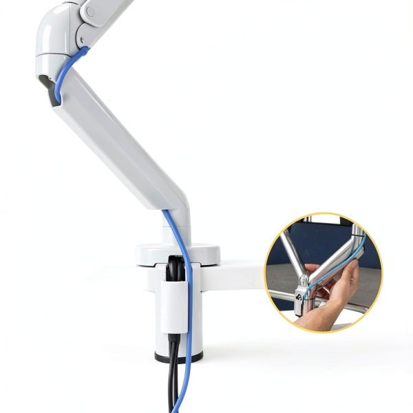 Fellowes Monitor Arm Gas Spring Ergonomic Desk Mount-4