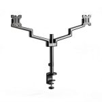 MSI PRO MT81D Dual Monitor Stand Aluminum Black 3-Year-0