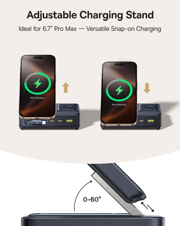 Baseus 140W Desktop Charger GaN 5 Ports Wireless Charging-9