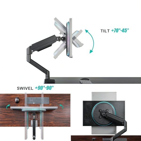 Pavo Monitor Arm Full Adjustable Ergonomic Desk Mount-4