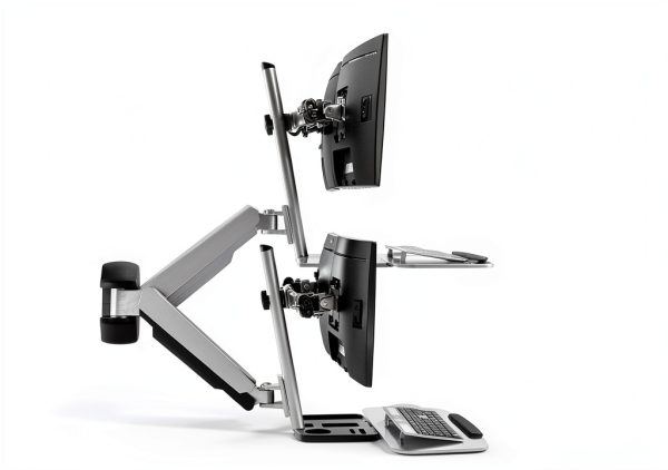 Pavo Dual Monitor Workstation Ergonomic Height Adjustable-2