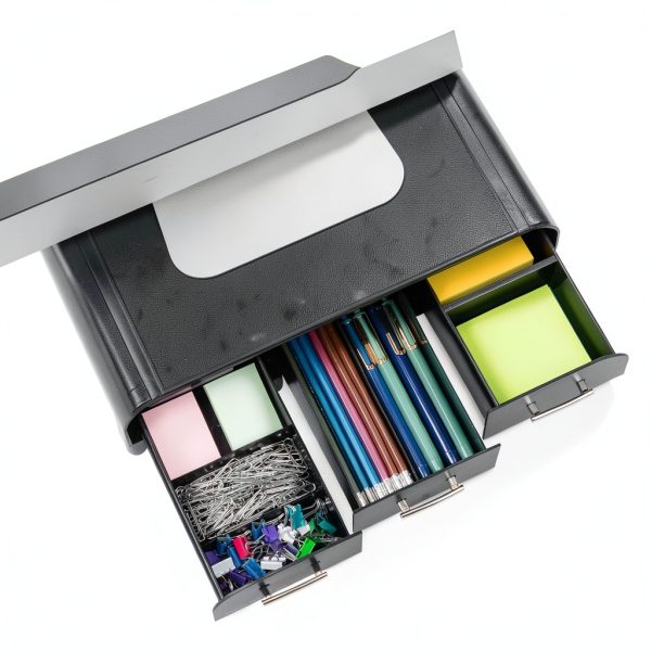 Anchor Ergonomic Monitor Stand with Drawers Office Organizer-4