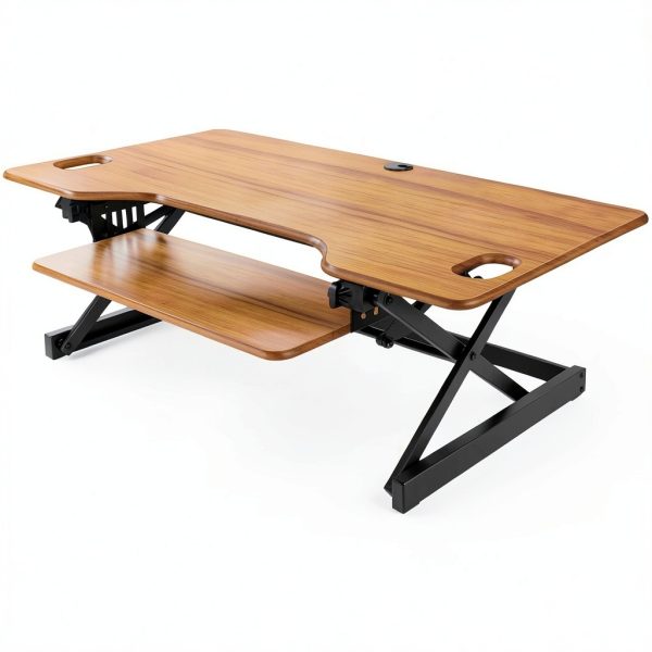 Rocelco Ergonomic Keyboard Tray Sit Stand Desk Riser-7